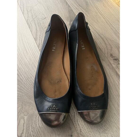 Coach black steel toe womens slides slip on shoes professional classy designer - Picture 2 of 6